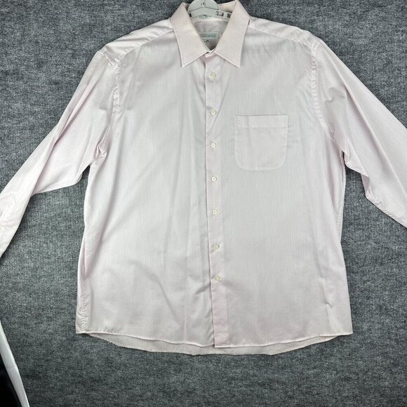 Joseph & Feiss Dress Shirt Men's18.5  36/37 Light Pink, Long Sleeve, Button Up - Picture 3 of 16
